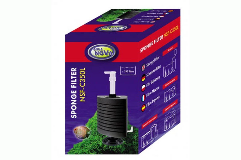 Aqua Nova NSF-C350, Eck-Schwammfilter, Bis 350 Liter 3 Aqua Nova NSF-C350, Eck-Schwammfilter, Bis 350 Liter