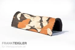 Aquariumkeramik Axolotl Tunnel 23-25 Cm Camouflage